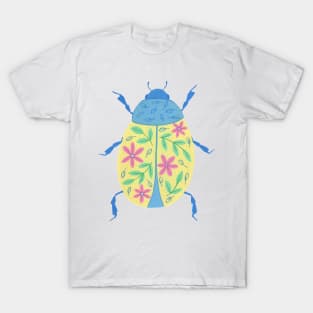 Floral beetle bug painting T-Shirt